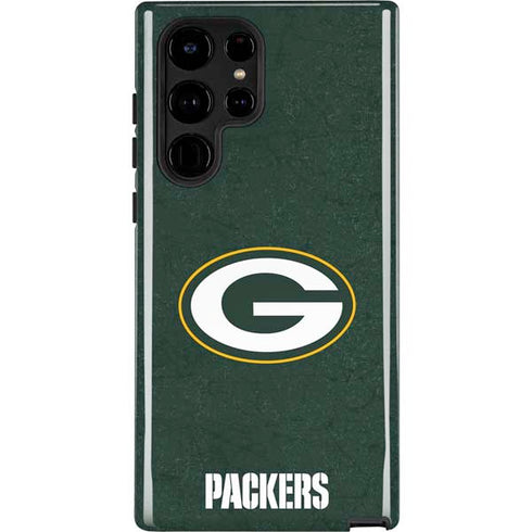 NFL Green Bay Packers Distressed Galaxy S22 Ultra Pro Case