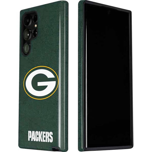 NFL Green Bay Packers Distressed Galaxy S22 Ultra Pro Case