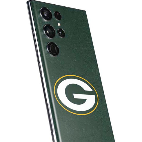 NFL Green Bay Packers Distressed Galaxy S22 Ultra Skin