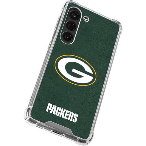 NFL Green Bay Packers Distressed Galaxy S23 Clear Case