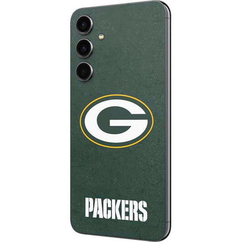 NFL Green Bay Packers Distressed Galaxy S23 FE Skin