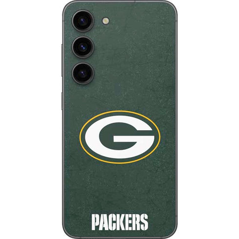 NFL Green Bay Packers Distressed Galaxy S23 Skin