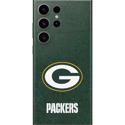 NFL Green Bay Packers Distressed Galaxy S23 Ultra Skin