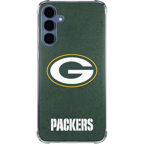 NFL Green Bay Packers Distressed Galaxy S24 Clear Case