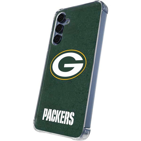 NFL Green Bay Packers Distressed Galaxy S24 Clear Case