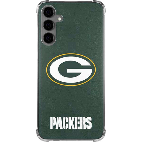 NFL Green Bay Packers Distressed Galaxy S24 Plus Clear Case