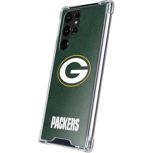 NFL Green Bay Packers Distressed Galaxy S24 Ultra Clear Case