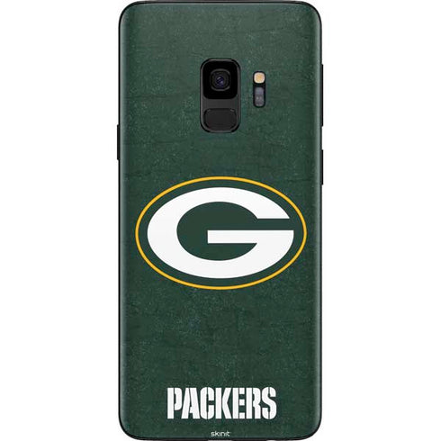 NFL Green Bay Packers Distressed Galaxy S9 Skin