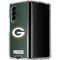 NFL Green Bay Packers Distressed Galaxy Z Fold4 5G Clear Case