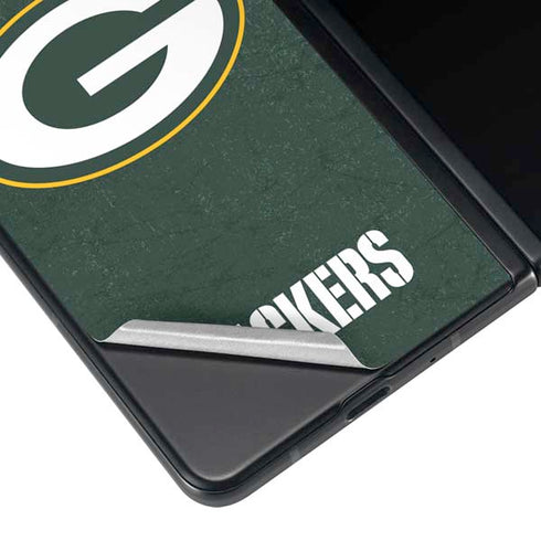 NFL Green Bay Packers Distressed Galaxy Z Fold4 5G Skin