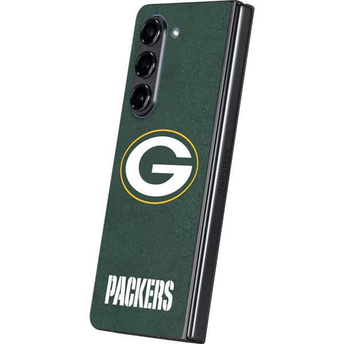 NFL Green Bay Packers Distressed Galaxy Z Fold5 5G Skin