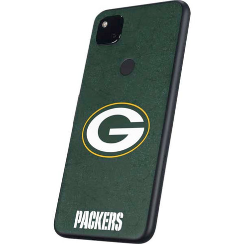 NFL Green Bay Packers Distressed Google Pixel 4a Skin