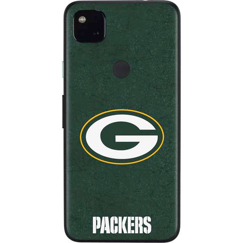 NFL Green Bay Packers Distressed Google Pixel 4a Skin