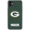 NFL Green Bay Packers Distressed iPhone 11 Clear Case