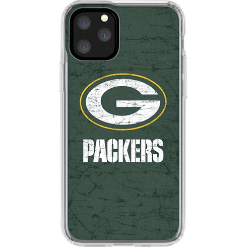 NFL Green Bay Packers Distressed iPhone 11 Pro Clear Case