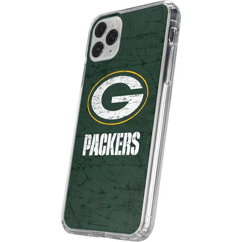 NFL Green Bay Packers Distressed iPhone 11 Pro Clear Case