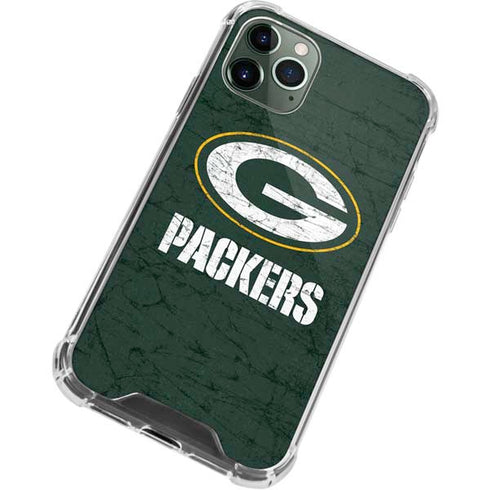 NFL Green Bay Packers Distressed iPhone 11 Pro Max Clear Case