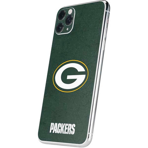 NFL Green Bay Packers Distressed iPhone 11 Pro Max Skin