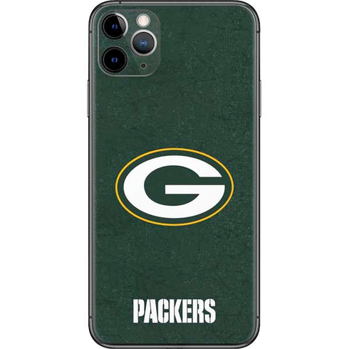 NFL Green Bay Packers Distressed iPhone 11 Pro Max Skin
