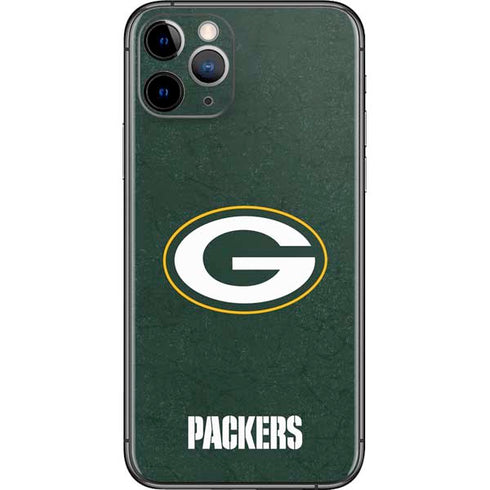 NFL Green Bay Packers Distressed iPhone 11 Pro Skin