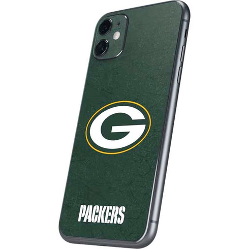 NFL Green Bay Packers Distressed iPhone 11 Skin