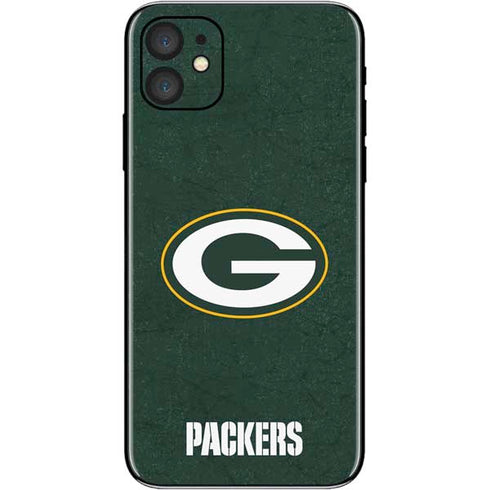 NFL Green Bay Packers Distressed iPhone 11 Skin