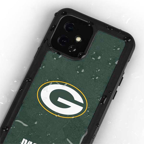 NFL Green Bay Packers Distressed iPhone 12 Mini Waterproof Case