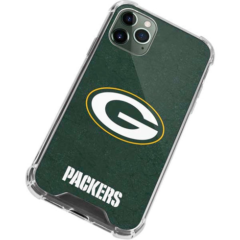 NFL Green Bay Packers Distressed iPhone 12 Pro Clear Case