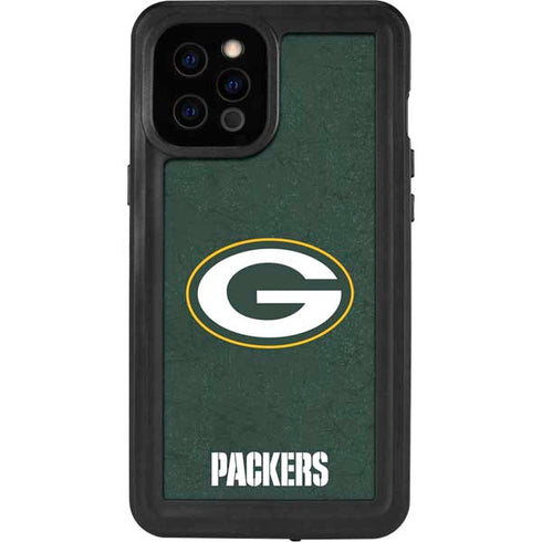 NFL Green Bay Packers Distressed iPhone 12 Pro Max Waterproof Case