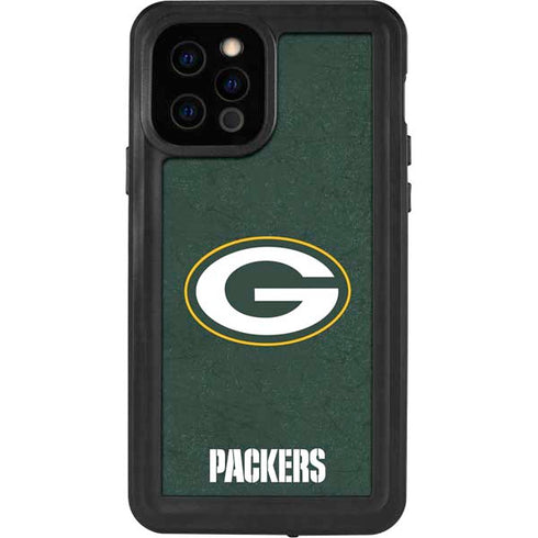 NFL Green Bay Packers Distressed iPhone 12 Pro Waterproof Case