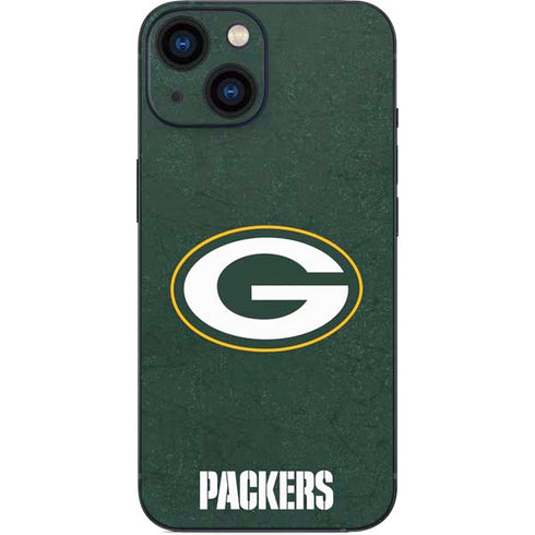 NFL Green Bay Packers Distressed iPhone 13 Mini Skin