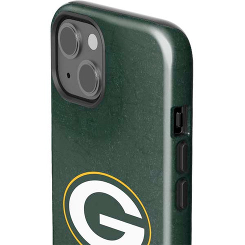 NFL Green Bay Packers Distressed iPhone 15 Plus Impact Case