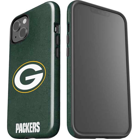 NFL Green Bay Packers Distressed iPhone 15 Plus Impact Case