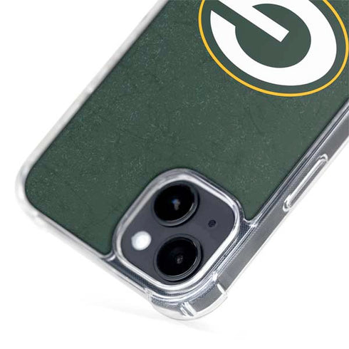 NFL Green Bay Packers Distressed iPhone 15 Plus MagSafe Case