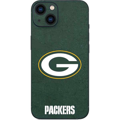 NFL Green Bay Packers Distressed iPhone 15 Plus Skin