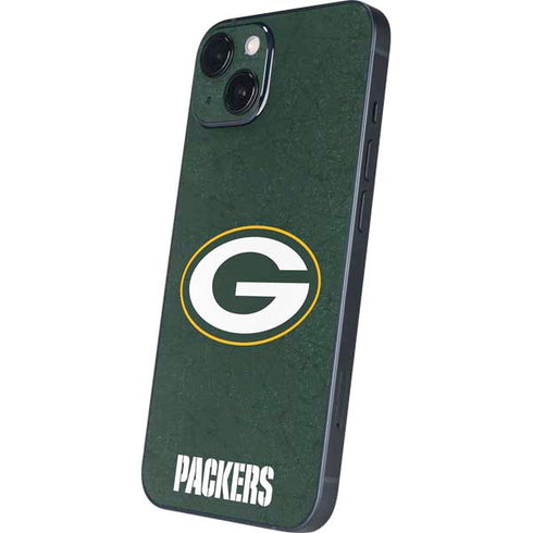 NFL Green Bay Packers Distressed iPhone 15 Plus Skin