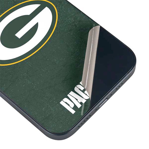 NFL Green Bay Packers Distressed iPhone 15 Plus Skin