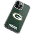 NFL Green Bay Packers Distressed iPhone 14 Pro Clear Case