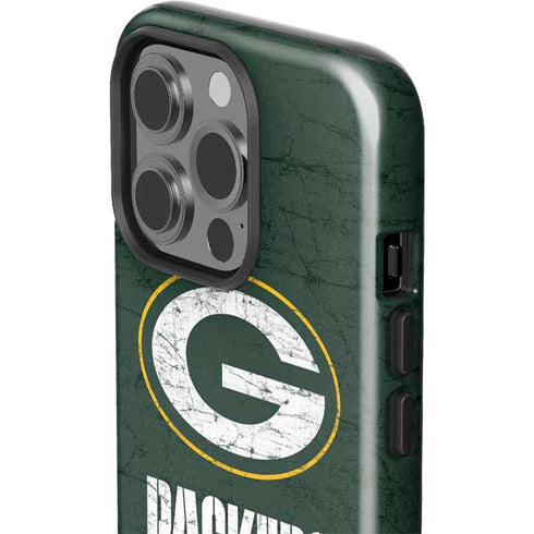 NFL Green Bay Packers Distressed iPhone 15 Pro Impact Case