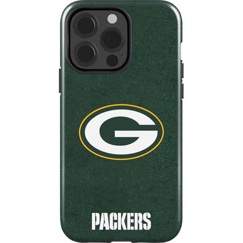 NFL Green Bay Packers Distressed iPhone 14 Pro Impact Case