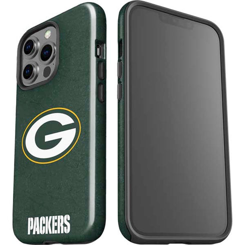 NFL Green Bay Packers Distressed iPhone 14 Pro Impact Case