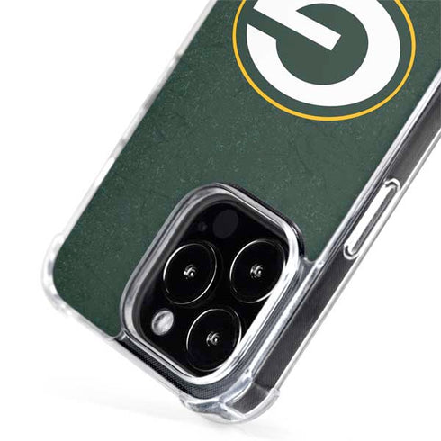 NFL Green Bay Packers Distressed iPhone 15 Pro MagSafe Case
