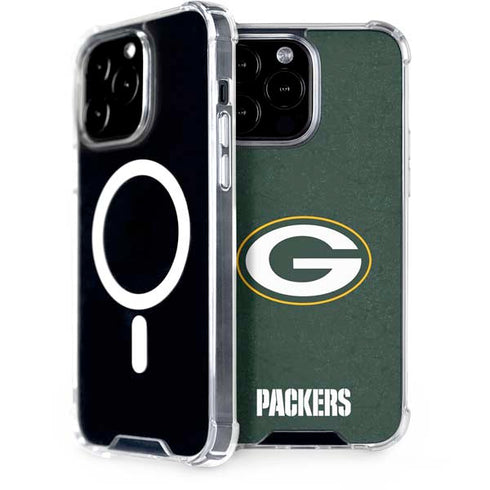 NFL Green Bay Packers Distressed iPhone 15 Pro Max MagSafe Case