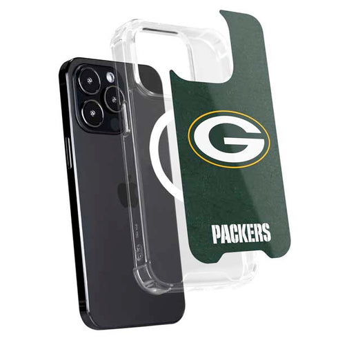 NFL Green Bay Packers Distressed iPhone 15 Pro Max MagSafe Case