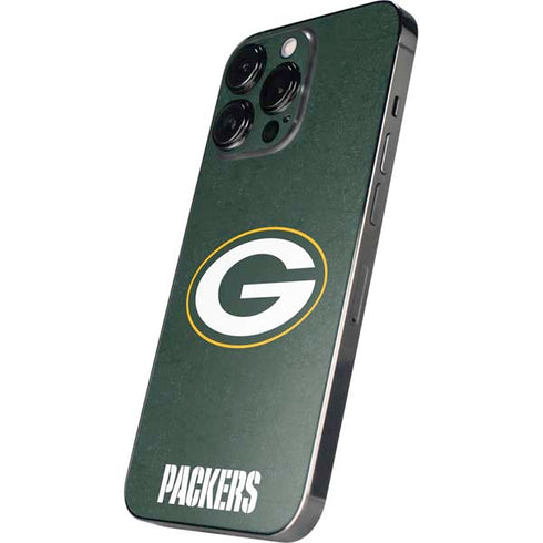 NFL Green Bay Packers Distressed iPhone 14 Pro Skin