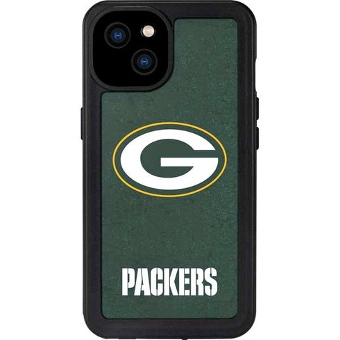 NFL Green Bay Packers Distressed iPhone 15 Plus Waterproof Case