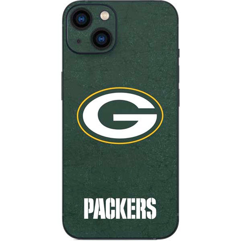 NFL Green Bay Packers Distressed iPhone 15 Skin