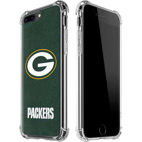 NFL Green Bay Packers Distressed iPhone 7/8 Plus Clear Case