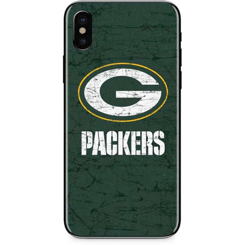 NFL Green Bay Packers Distressed iPhone X Skin