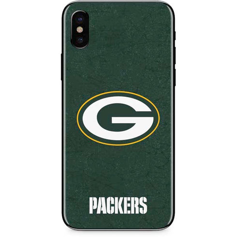 NFL Green Bay Packers Distressed iPhone XS Max Skin